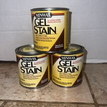 Lot Of 3 Minwax Wood Gel Stain Brazilian Rosewood 1/2 Pint 8oz Cans New - €89,30 EUR