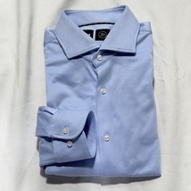 Hugo Boss Mens Shirt Causal Button Up Blue Birdseye Dobby Size L - £25.17 GBP
