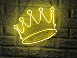 New Crown Bulb Gift Lamp Room Love Acrylic Light Neon Sign 15&quot;x12&quot; - £66.89 GBP