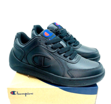 Champion Super C Court Lace Up Sneakers - Black, US 6.5 - £19.73 GBP
