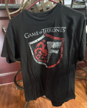 Game of Thrones  T Shirt  GOT  &quot;Half-Shield&quot;  Black Licensed Shirt HBO  ... - $16.81