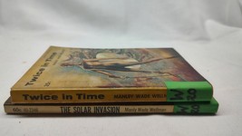 Manley Wade Wellman 2 Book Vintage Paperback The Solar Invasion &amp; Twice in Time - £14.21 GBP