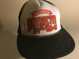 Vintage Autographed George McGinnis 1994 Furrow Contractor Mesh Snapback Hat - £12.57 GBP