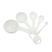 uxcell White 5 in 1 1ml 5ml 15ml 50ml 100ml Tea Soup Coffee Measuring Spoon Set - £15.81 GBP