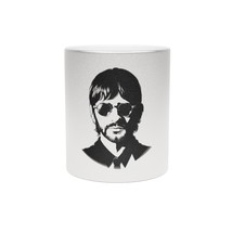 Personalized Beatles Ringo Starr Metallic Mug, Gold or Silver, 11oz Ceramic - £21.47 GBP