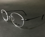 Silhouette Eyeglasses Frames 5561 AJ 9040 Black Round Rimless Purist 49-... - $233.53