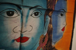 Batik Paintings Pictures Ethinic Indian Asian Beautiful Cotton Medium #10 - £95.92 GBP