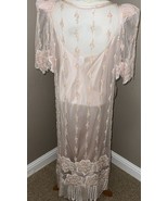 Silk Night Gown With Beaded Pearls And sequence Peinoirs Neiman Marcus - €194,88 EUR