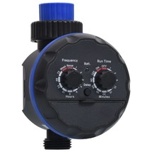 vidaXL Compact Water Timer, Adjustable Armrests, Black & Blue, Ergonomic Design - $1,568.49 MXN