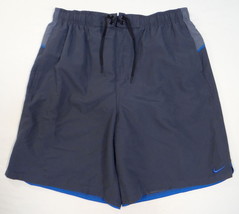 Nike Gray Brief Lined Swim Trunks Boardshorts Board Shorts Men&#39;s NWT - £39.50 GBP
