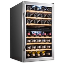 Ivation 43 Bottle Dual Zone Wine Cooler Refrigerator w/Lock | Large Free... - £643.56 GBP