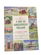 1954 Henry Ford Museum A Day in Greenfield Village Coloring Book Lot - £9.43 GBP