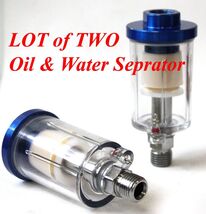 Lot Two Compress  Oil &amp; Water Air Inline Separator Filter Trap Moisture ... - $14.84
