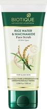 Biotique Rice Water &amp; Niacinamide Face Scrub for Radiant and Glass Skin - 100ml - £15.63 GBP