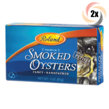 2x Packs Roland Premium Petite Smoked Oysters | 3oz | Easy Open Tin - £12.95 GBP