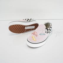 No Box Vans Kids Classic Slip-On Shoes Skateistan Suede Checkerboard Pin... - $44.95