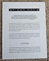 SPIDER-MAN 2 MOVIE PRODUCTION NOTES &amp; BIOS - £6.22 GBP
