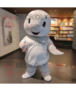 Gray Beluga Whale mascot costume character dressed with a Henley Tee and... - £914.73 GBP