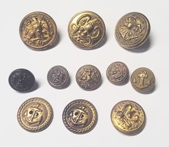 Vintage Nautical Buttons Assortment  Blazer &amp; Cuff Sizes - £7.95 GBP