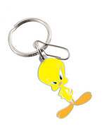 Looney Tunes Tweety Bird Sass Enamel Keychain Yellow - £9.74 GBP