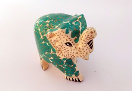 Indian Elephant Antique Style Kashmiri Paper mache Hand Painted Handicra... - £12.75 GBP