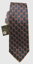 Florida Gators Blue NCAA Orange SEC Football Motif Silk Tie New Football Tag - £6.63 GBP