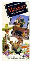 1948 American Airlines Picture Yourself in Mexico This Summer Brochure - £16.38 GBP