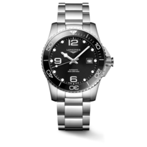 Longines Hydroconquest 41 MM Black Dial Automatic Watch L37814566 - £963.67 GBP