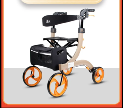 (VIOLET) Elderly wheelchair shopping cart 4-Wheeled scooter lightweight ... - $646.99