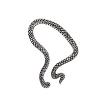 Alchemy Gothic Serpentine Ear Wrap Snake Serpent Wiccan Magick Earring Goth E448 - £24.19 GBP