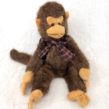 Boyds Bears Finster the Monkey Jointed Brown 11&quot; Ape Chimp Stuffed Vtg Retired - £8.91 GBP