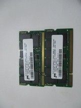 Lot Of 2 Micron MT16VDDF6464HY-335G2 DDR Sdram 512MB Modulo di Memoria - £92.64 GBP