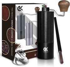 Manual Coffee Grinder, 30g Capacity, CNC Burr, Adjustable Coarseness, Black - $29.69