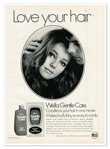 Wella Gentle Care Conditioner Love Your Hair Vintage 1972 Full-Page Maga... - £7.62 GBP