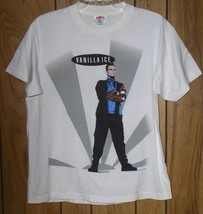 Vanilla Ice Concert Tour T Shirt Vintage 1990 Single Stitched Size Large - £160.25 GBP