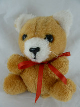 Dakin Vintage i1978 Golden Teddy Bear Plush 5 Inch Mini Ground Nut Shells - £7.11 GBP