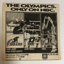 1988 Olympics Only On NBC TV guide Vintage Print Ad Boxing Track And Field Tpa3 - $5.93