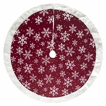48" Red/SLV Tree Skirt - $44.05