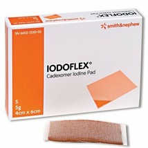 Iodoflex Cadexomer Antibacterial Wound Healing Dressings 4cm x 6cm - £9.40 GBP