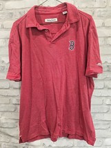 Tommy Bahama Boston Red Sox B Logo 100% Cotton Polo Size Medium - $30.15 CAD