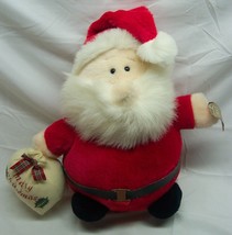 VINTAGE Fiesta CUTE CHUBBY SANTA CLAUS 13&quot; Plush STUFFED ANIMAL Christmas - £15.55 GBP