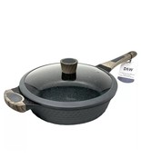 Deep Frying Pan D&amp;W Premium Nonstick Low Casserole With Lid 11” Inch Coo... - $72.27