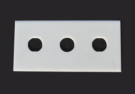 43mm x 22mm CERAMIC 3-hole Slitter Blade (.3mm thick) “3-hole slitters” ... - $17.51