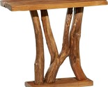 Deco 79 Contemporary Teak Wood Rectangle Console Table, 35&quot; x 14&quot; x 32&quot;,... - £337.41 GBP