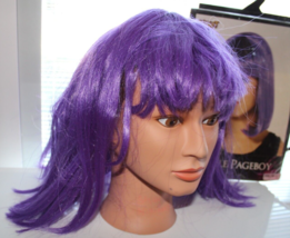 Halloween Spirit Purple Pageboy Adult Wig - £9.74 GBP