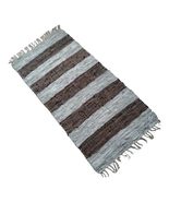 Premium Leather Fireplace Hearth Rug - Durable &amp; Fireproof Floor Mat Lea... - €137,94 EUR
