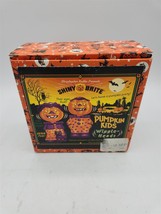 Christopher Radko Pumpkin Kids Bobble Heads Set Wiggle-Heads - £105.20 GBP