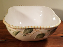 Fitz and Floyd 11" Large Square Sommer Hill Salad Serving Bowl - $98.95