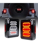 LED Tail Lights W/Jeep Wrangler JK JKU 2007-2018,Rear Taillights Clear Lens - $108.89