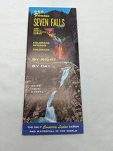 See Famous Seven Falls Colorado Springs Brochure - £13.94 GBP